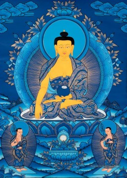 Passage à l’illumination bouddhisme tibétain Peinture à l'huile